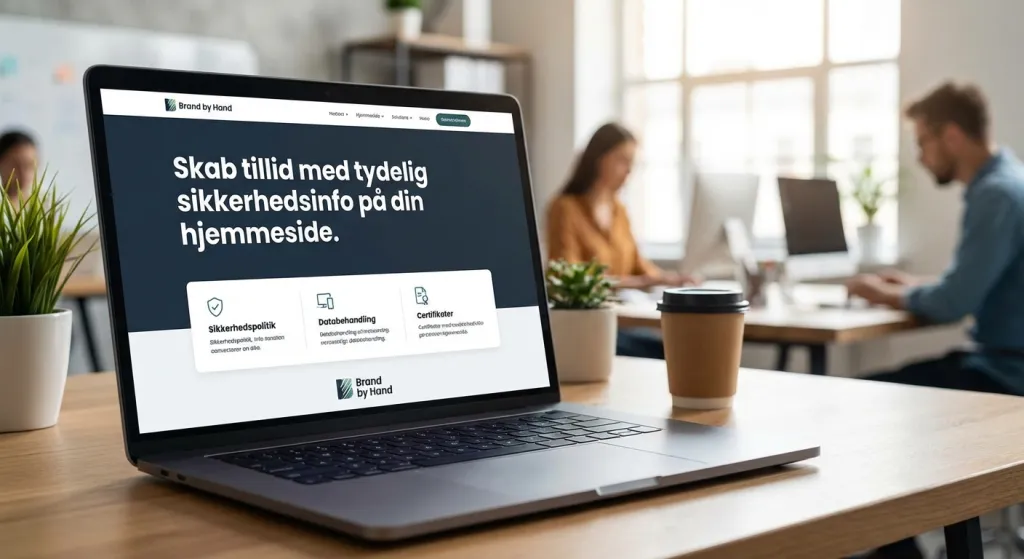 Skab tillid med tydelig sikkerhedsinfo på din hjemmeside